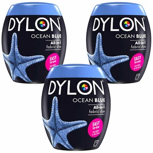 Vaina de tinte de tela para lavadora DILON, azul océano, paquetes de 3 350 g - Imagen 1 de 2