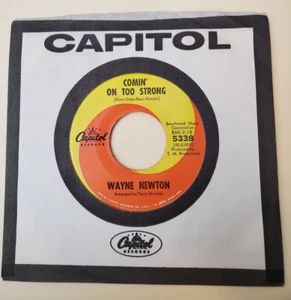 Wayne Newton COMIN' ON TOO STRONG (ROCK N ROLL 45) #5338 PLAYS VG++ - Picture 1 of 5