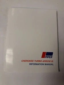 Piper PA-28R-201T Cherokee Turbo Arrow III Information Manual 761-636 1977-78 - Picture 1 of 12