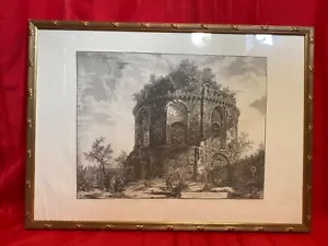 INCISIONE GIOVANNI BATTISTA PIRANESI ""Tempio della Tosse Via Tiburti"" RARA Corniciata - Foto 1 di 18
