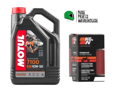 Oil & Filter Kit K&N For KTM 1290 SUPER ADVENTURE S A 17-20 Motul 7100 10W50 - Image 1 of 4