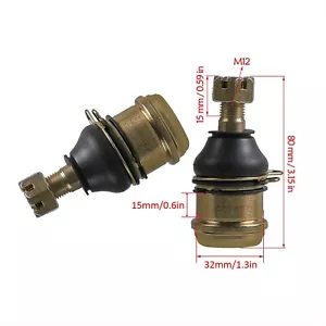 Coppia M12 15mm Giunto Sfera Inferiore ATV Quad Go Kart Buggy 50cc 70cc 90cc 110cc 125cc - Foto 1 di 5