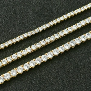 5mm Cadena de tenis Cadena Iced Hip Hop Hombre Mujer Pulsera Collar A9293-5 - Imagen 1 de 22