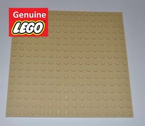 GENUINE LEGO PARTS 16X16 STUDS TAN BUILDING PLATE/MAT/BASE BOARD/BASEPLATE/BEIGE - Picture 1 of 1