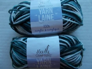 Needle Crafters variegated acrylic yarn, Classy, lot of 2 (115 yds ea) - Picture 1 of 2
