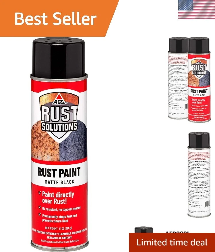 AGS Company AOR-14 Rust Paint for Stopping Rust and Preventing Rust
