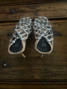 Alexander Wang Sadie Cage Studded Sandal Heels 9 1/2 US - Picture 1 of 6