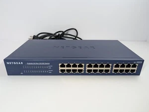 NetGear ProSafe24-Ports 10/100 External Switch JFS525 Blue - Zdjęcie 1 z 12