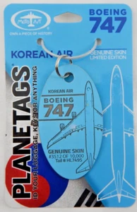 Korean Air Boeing 747 Planetag Motoart Skin Schlüsselanhänger selten HL7495 #3512/10000 - Bild 1 von 3