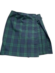 Flynn O'Hara Uniform Girl Green Blue Plaid Pleated Skirt  Size 10 - Picture 1 of 3