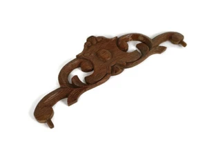 Antique Corbel Hand Carved Wood Architectural reclaimed France Panel Pediment S - Picture 1 of 9