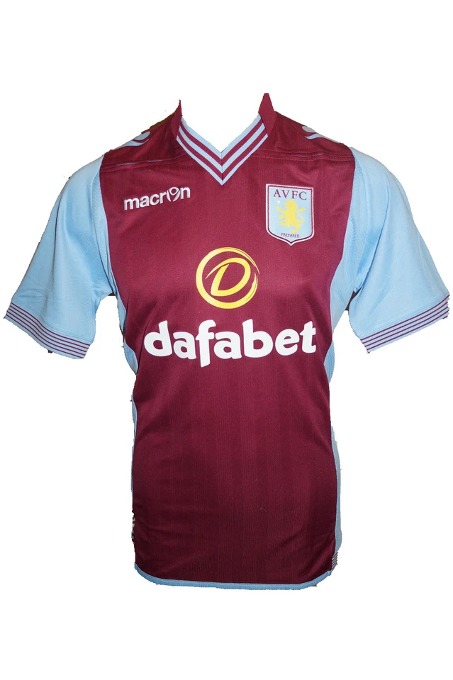 Macron Trikot Aston Villa FC 2013/2014,Home Heim, Gr. M + L, NEU & OVP