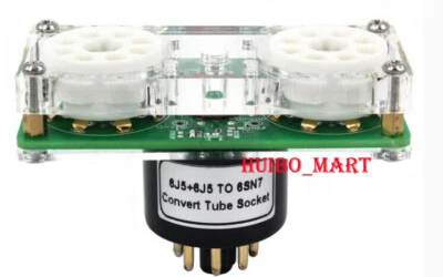 HUIBO 1PC 6j5 + 6j5 to 6SN7 Vacuum Tube socket Adapter