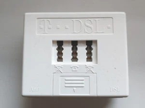 T-Com Original Deutsche Telekom T-DSL-Splitter NEU mit TAE-Anschlusskabel - Bild 1 von 5