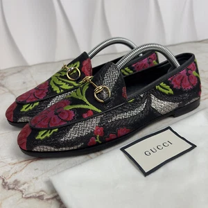 GUCCI Horsebit Jordaan Loafer Flower Multicolor Lurex Stoff 6,5 US oder 36,5 EUR - Bild 1 von 12