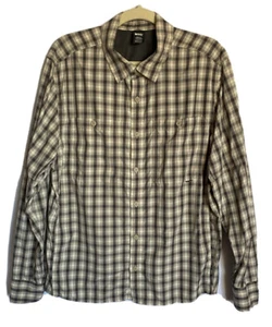 Camisa cooperativa REI para hombre talla mediana a cuadros manga larga ventilada senderismo pesca top - Imagen 1 de 11