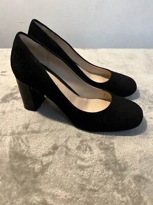 Clark’s Narrative Mujer’s 9 M Bloque Cómodo Cocodrilo Charol Tacones Minimalistas Foto 1 de 4