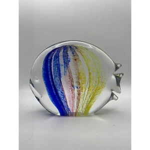 Glas Studio Murano signiert 7" Kunstglas Fisch Briefbeschwerer - Bild 1 von 6