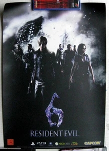 Resident Evil 6 rare Promo Poster 60x42cm PS3 Xbox 360 - Picture 1 of 2