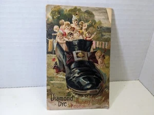 Antik 1890er DIAMOND DYE Werbung Kinderreime Farblithographie Heft - Bild 1 von 9