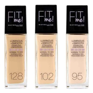 Maybelline Fit Me Foundation Luminous and Smooth 30ml All Shades - Picture 1 of 4