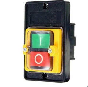 Einbau Doppeldrucktaster Geräteschalter EIN/ AUS 3-polig. 3x NO 3-P 380V/ AC/10A - Bild 1 von 3