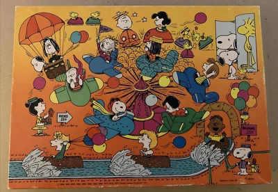 Vintage Springbok Peanuts 100 Piece Puzzle A Fun Day at the Park! Hallmark 1977 - Image 1 of 4