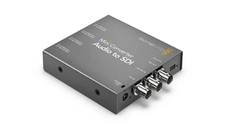 Blackmagic Mini Converter Audio to SDI 2 3G-SDI Analog AES Embedder - Image 1 of 3