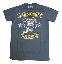 GAS MONKEY GARAGE MENS GREY COLOR JOY RIDE GRAPHIC T-SHIRT, SIZES SMALL & MED