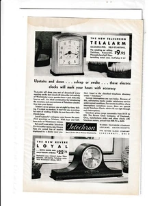 Original 1931 Telechron Clocks Magazine Ad - Picture 1 of 1
