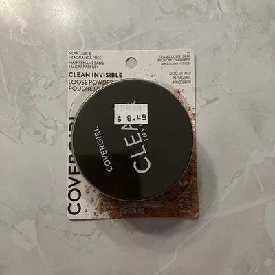 COVERGIRL Clean Invisible Loose Setting Powder Translucent Deep 135 - NEW - Image 1 of 2