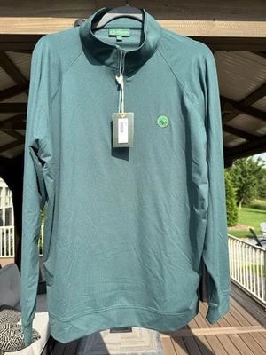 Masters Berckmans Place Mens 1/4 Zip Quarterzip Pullover Green Large NWT - Image 1 of 4