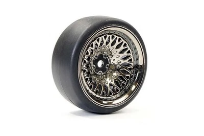 Fastrax Drift D1 Reifen 1:10 mit 9mm Classic Felgen, black chrom #FAST1357BC-D19 - Bild 1 von 2