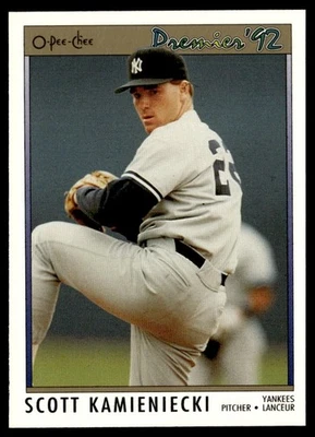 1992 O-Pee-Chee Premier Scott Kamieniecki New York Yankees #110 - Image 1 of 2