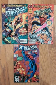 Konvolut Spider-Man Comics WEB OF SCARLET SPIDER #3 & #4 1995 + 2099 #5 1993 - Bild 1 von 4