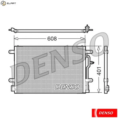CONDENSER AIR CONDITIONING DCN02012 FOR SEAT AUDI A4/S4/Convertible A6/S6 2.0L - Image 1 of 4