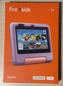 Amazon Fire 7 Kids Tablet 7th Generation NEW in Sealed box 2GB, 7In - Purple - Picture 1 of 3
