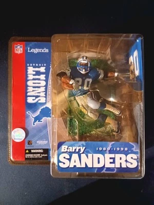 Mcfarlane Sports NFL Legends #20 Barry Sanders 1989-1998 - Detroit Lions Foto 1 de 4