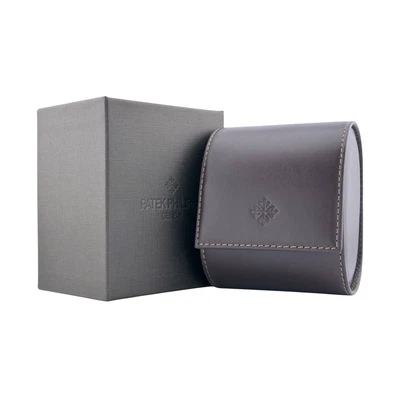 Patek Philippe Uhrenetui Etui Reiseetui Box Matt Braun travel case pouch brown - Bild 1 von 4