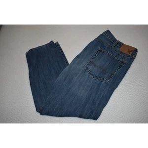 American Eagle Outfitters AE Blue Jeans Mens Size 42 x 32 Slim Straight - Picture 1 of 7