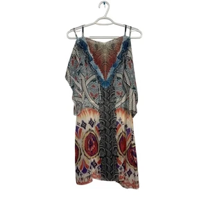 One World Beach copricostume da bagno geometrico paisley trasparente donna grande beachy vaca - Foto 1 di 7