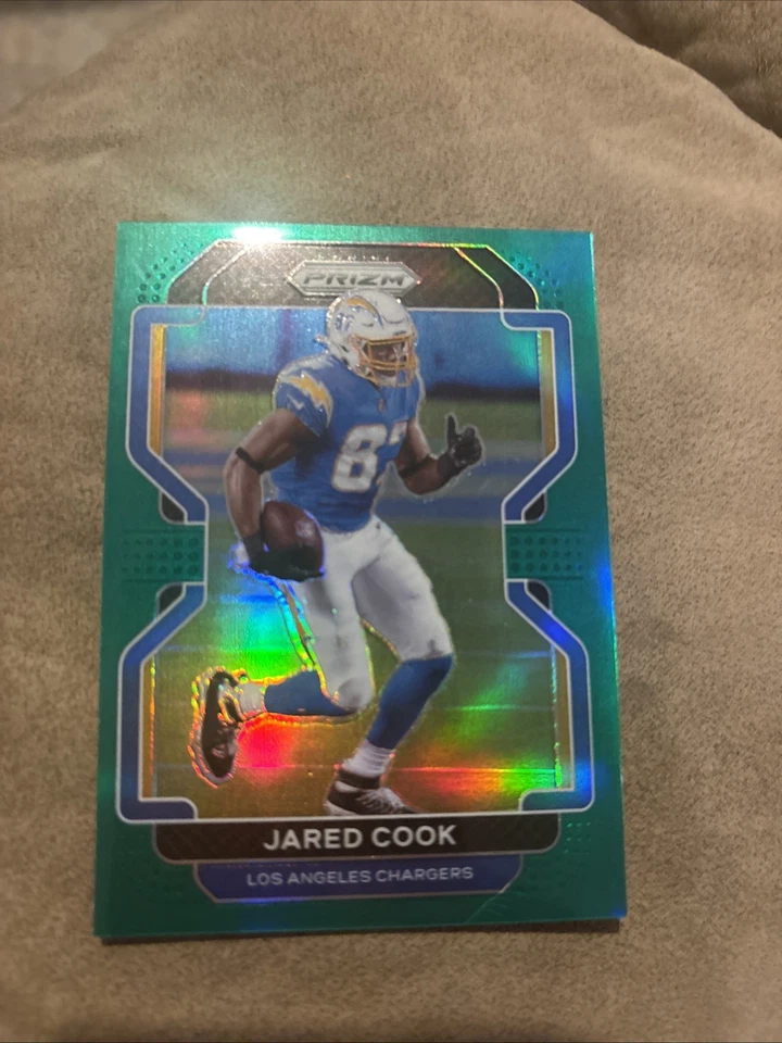 Jared Cook 2021 Panini GREEN Prizm Parallel #168 LA Chargers - Image 1 of 1
