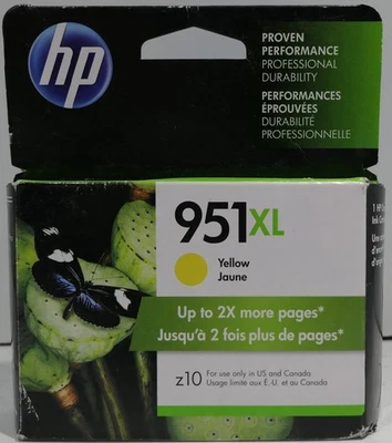 NEW | HP 951XL Yellow (CN048AN) High Yield Ink Cartridge (EXP 04/2020) | SEALED - Image 1 of 4