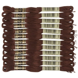DMC 6-Strand Embroidery Cotton Floss, Very Dark Coffee Brown - Picture 1 of 4