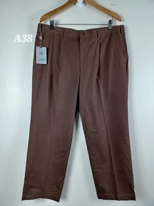 Lynx Golf Collection Brown Pants 38X30 - Picture 1 of 7