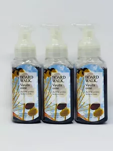 3 BATH & BODY WORKS BOARDWALK VANILLA CONE GENTLE FOAMING HAND SOAP NEW - Picture 1 of 3
