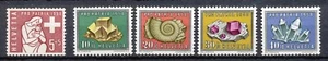 SWITZERLAND - MINERALS, ROCKS AND FOSSILES - 1958-1959-1960-1961 MNH Mi1 - Picture 1 of 4