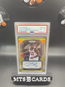 JULIUS RANDLE 2021-22 Panini Prizm OR Auto 06/10 PSA 8 - Photo 1/2