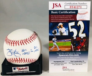 JAMES PAXTON SIGNIERT RAWLINGS ROMLB MLB BASEBALL BIG MAPLE BIG APPLE YANKEES + JSA - Bild 1 von 4