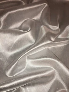 1 mtr ivory polyester raw silk fabric 58” wide (147cm) - Picture 1 of 2